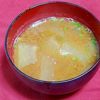 うちの味噌汁「冬瓜の味噌汁」
